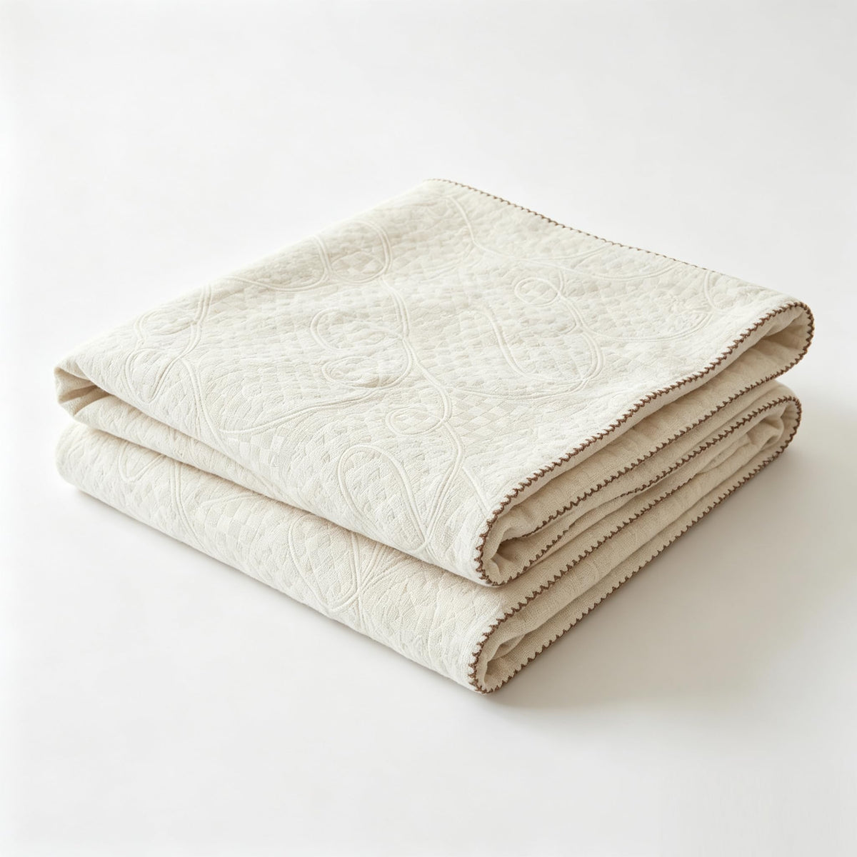 100% Cotton Muslin Blanket Twin Size 4-Layer Gauze Quilted Lightweight Breathable Cooling Bed Blanket for Adults, Soft Summer Bed & Couch Cover All Season (Yellow-Gray, Twin 60 * 80 in)