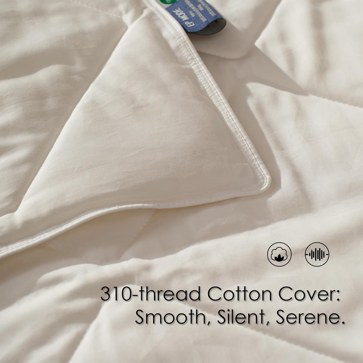 EP Mode Pure Wool Comforter, Lightweight for Summer, Twin