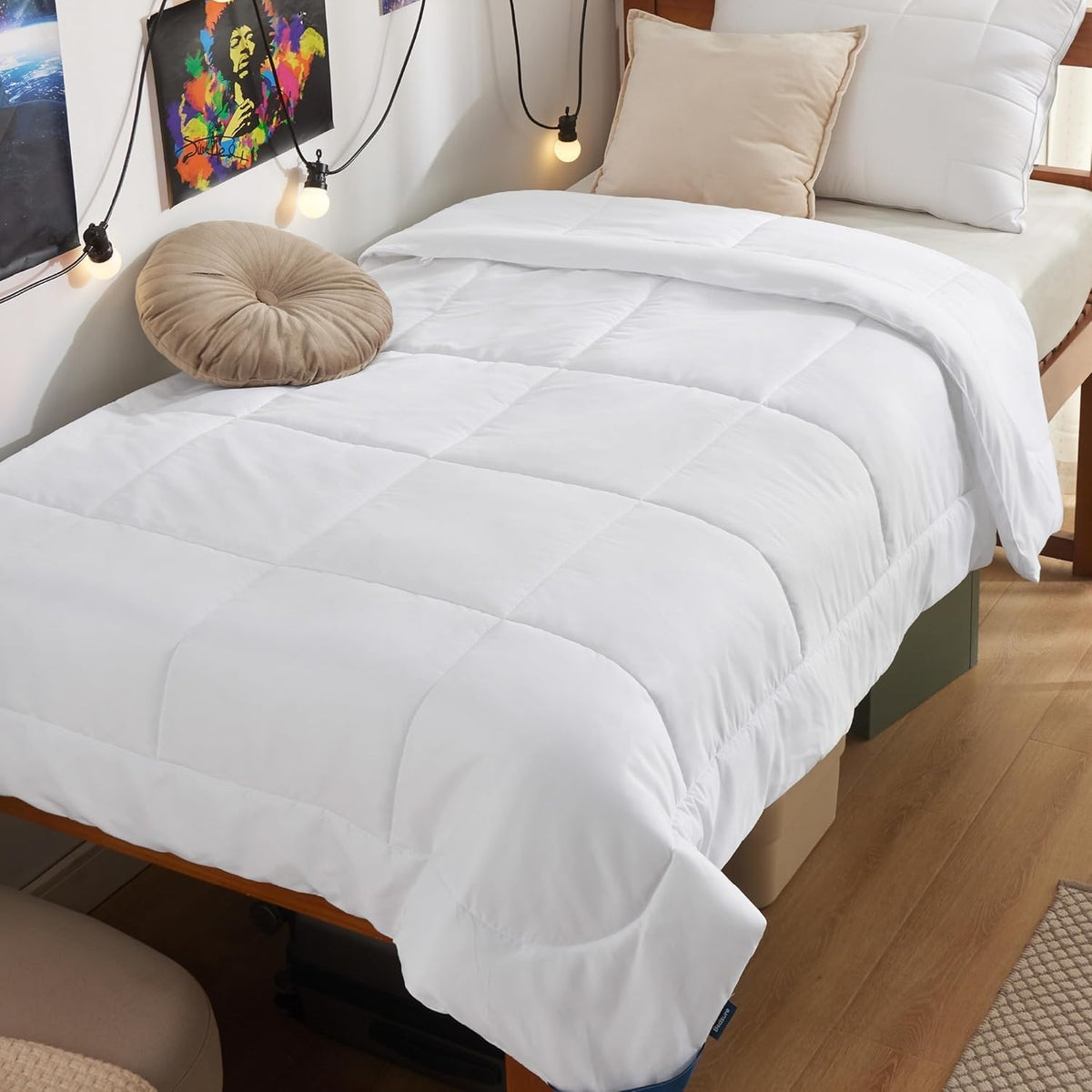 Bedsure King Comforter Duvet Insert - Bed Comforter Quilted, White