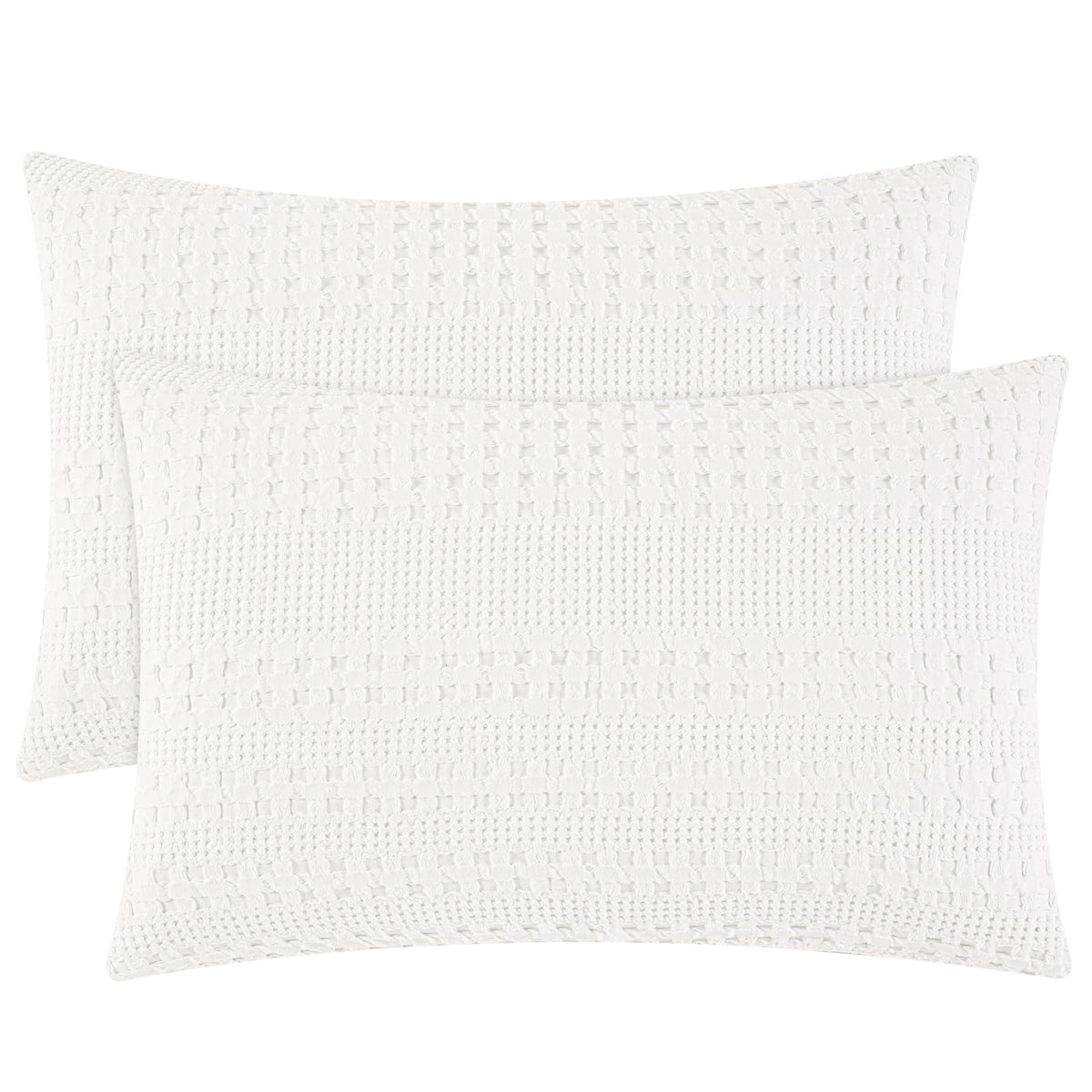 PHF Cotton Waffle Body Pillowcase 20" x 54", Oatmeal, No Insert