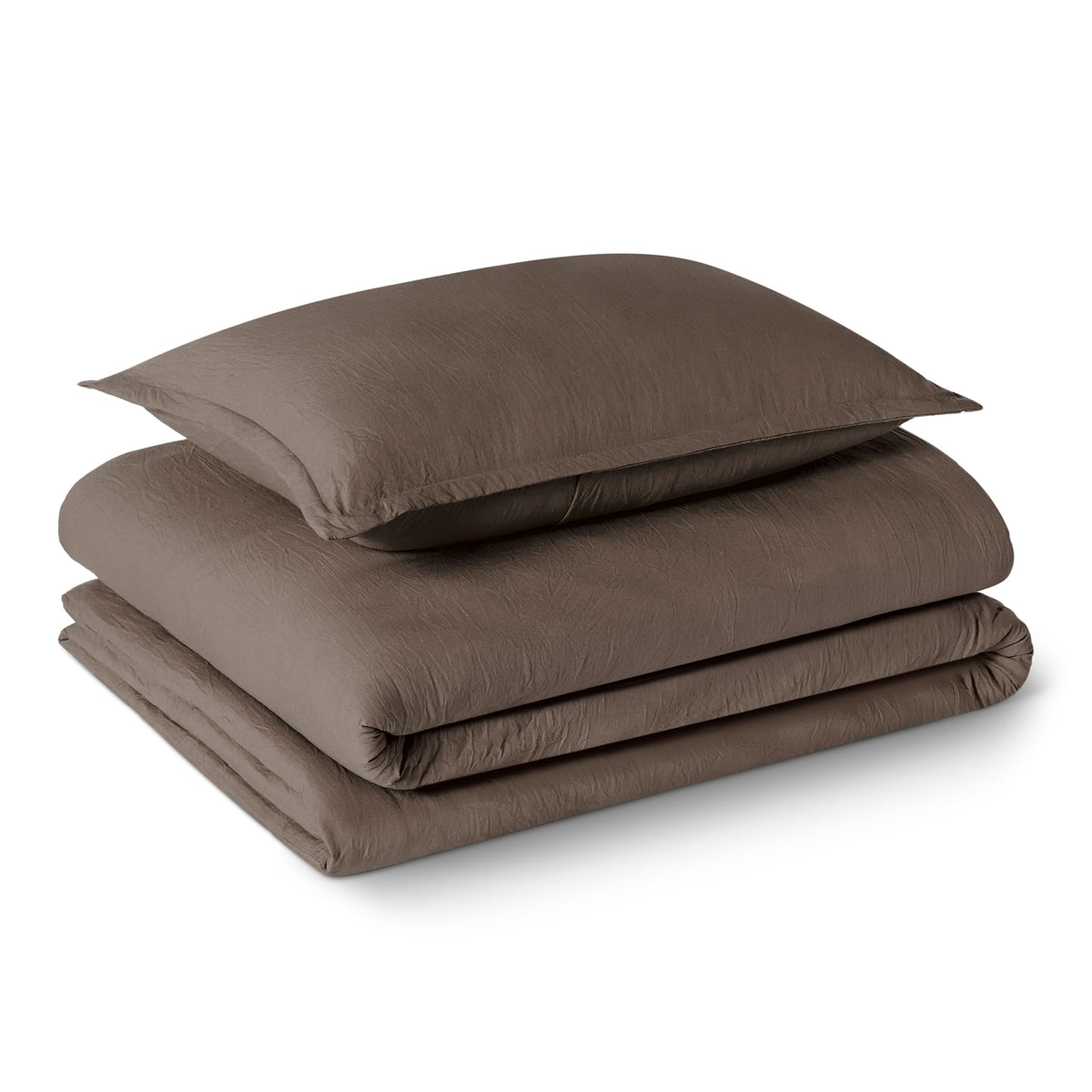 Amazon Basics Brushed Microfiber Quilt Set, Extra Soft with Natural Texture, 2-Piece, Twin/Twin XL, Beige