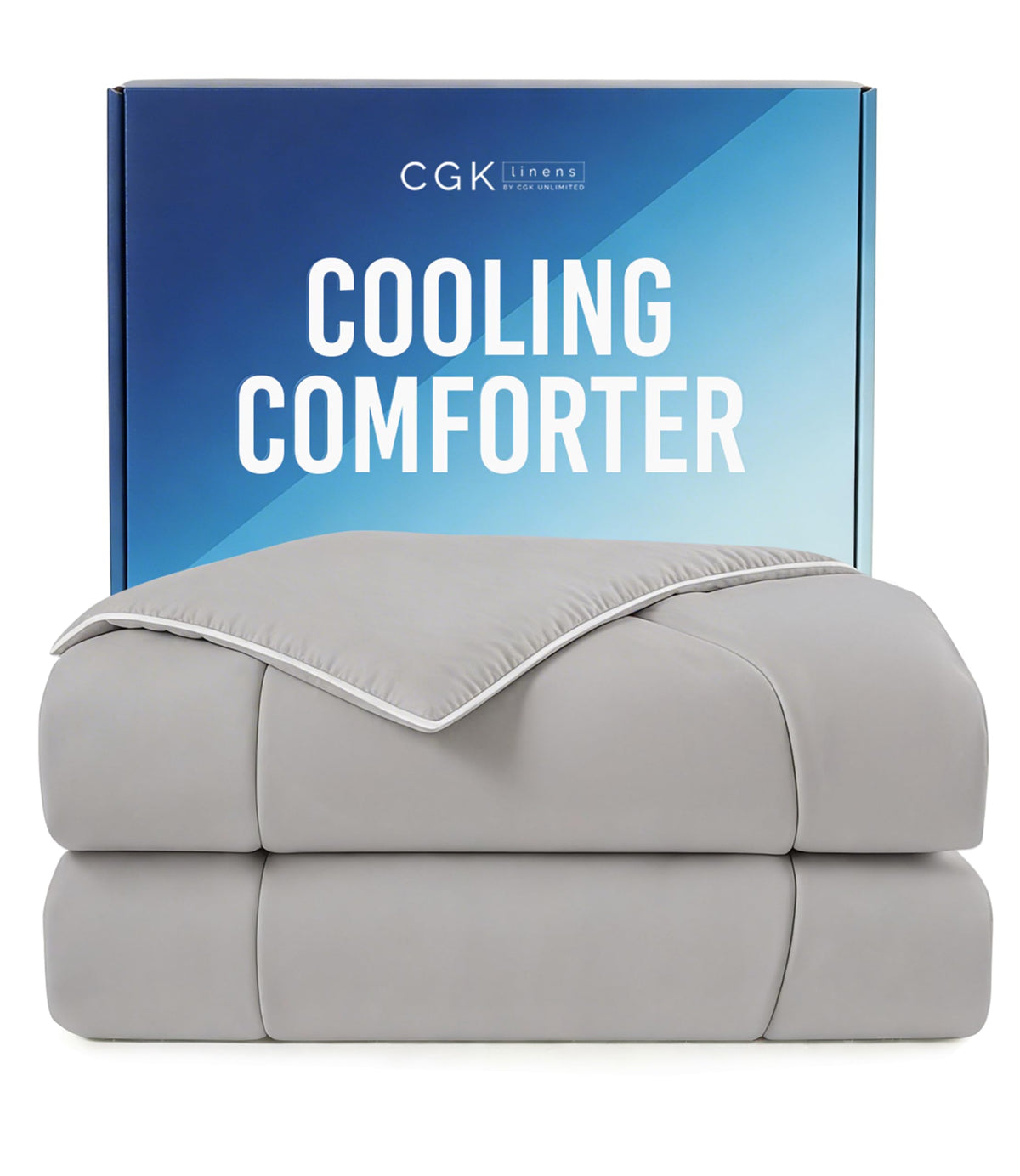 CGK Cooling Comforter Queen - Summer Blanket - 90x90 (Sky Blue)