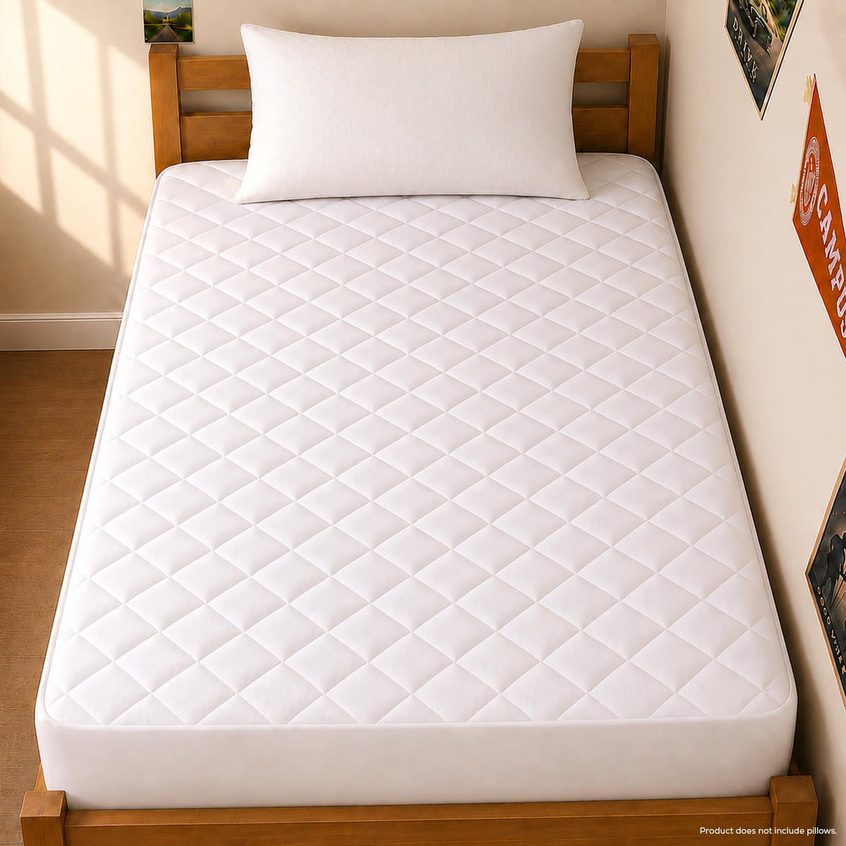 King Mattress Pad, Quilted Mattress Protector Topper fits 16" Deep Pocket