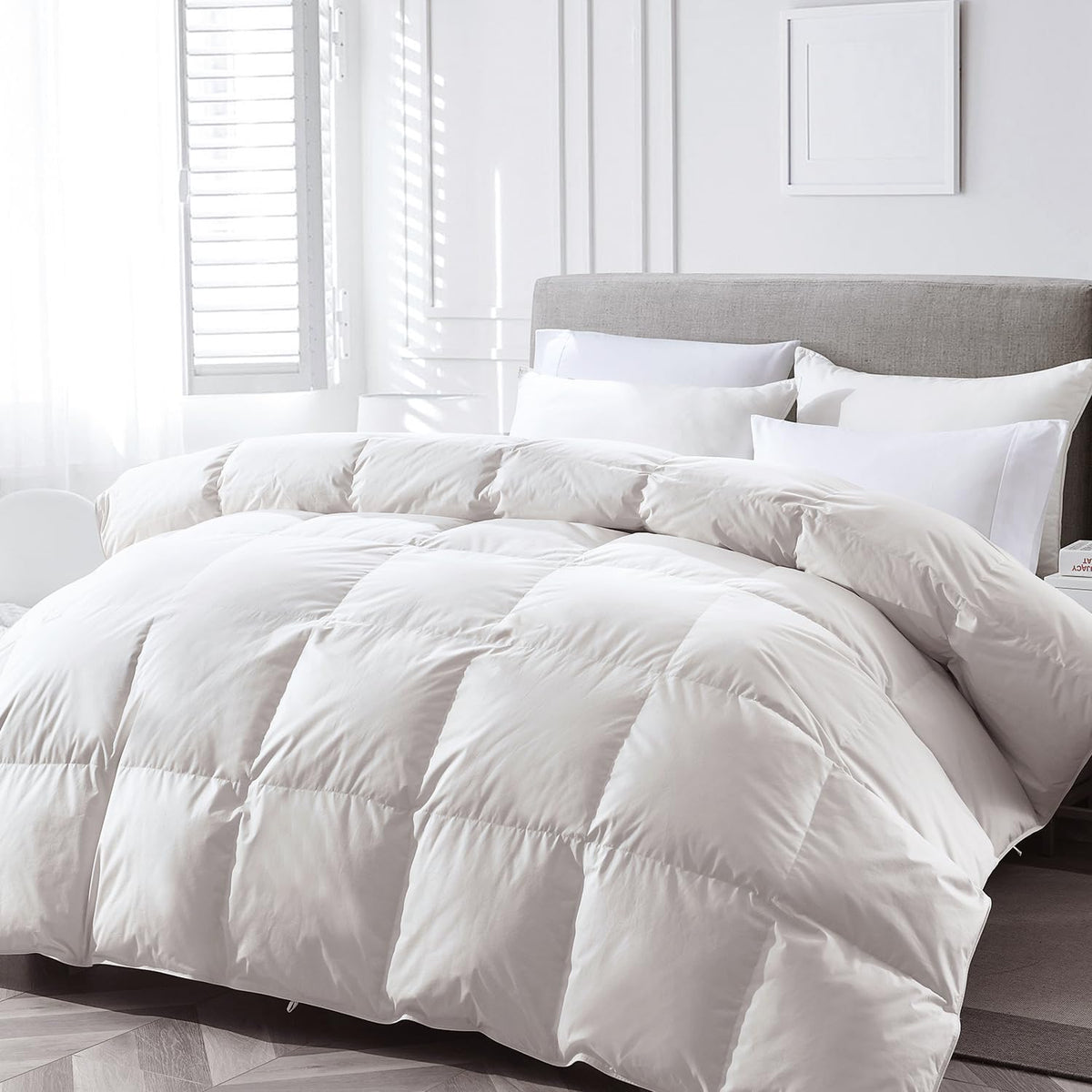 APSMILE Lightweight Duvet Insert Queen,Summer Down Feather Fibers Comforter