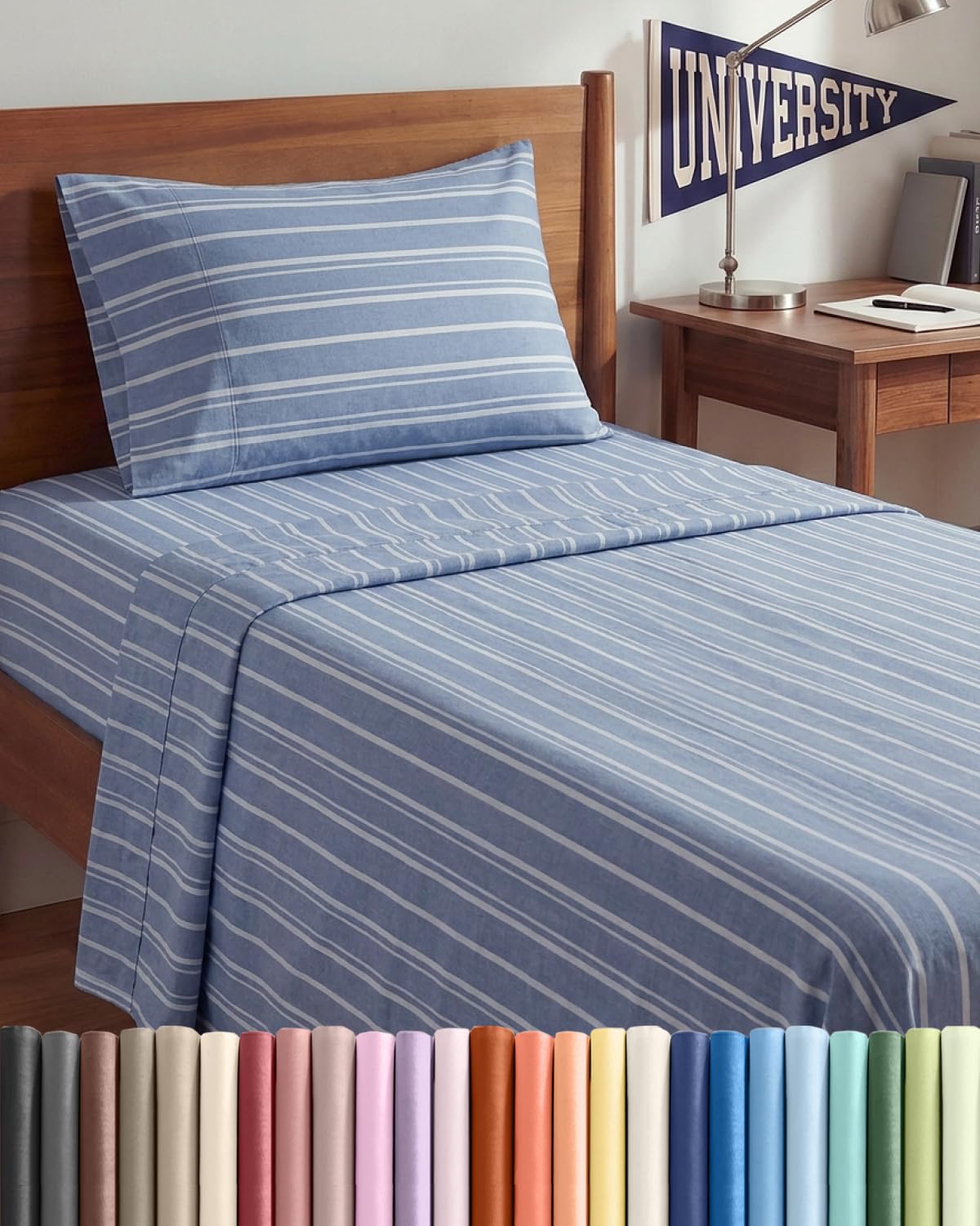 Duvet Cover Queen Size - Extra Soft 3 Piece with Zipper Closure - White