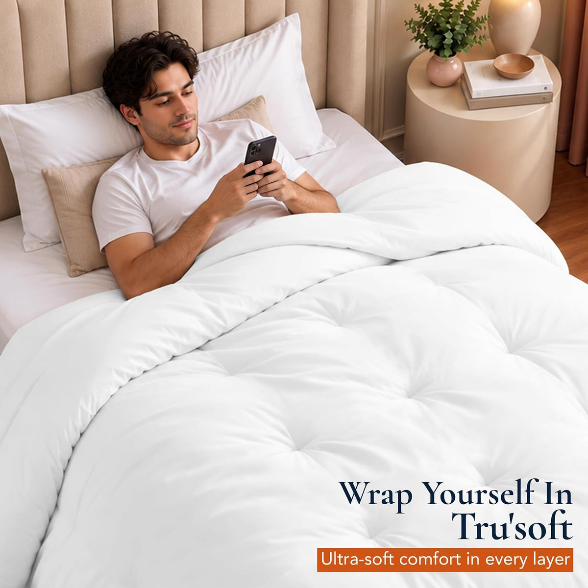 Utopia Bedding Twin XL Duvet Insert, White, Comforter, 68 x 92 Inches