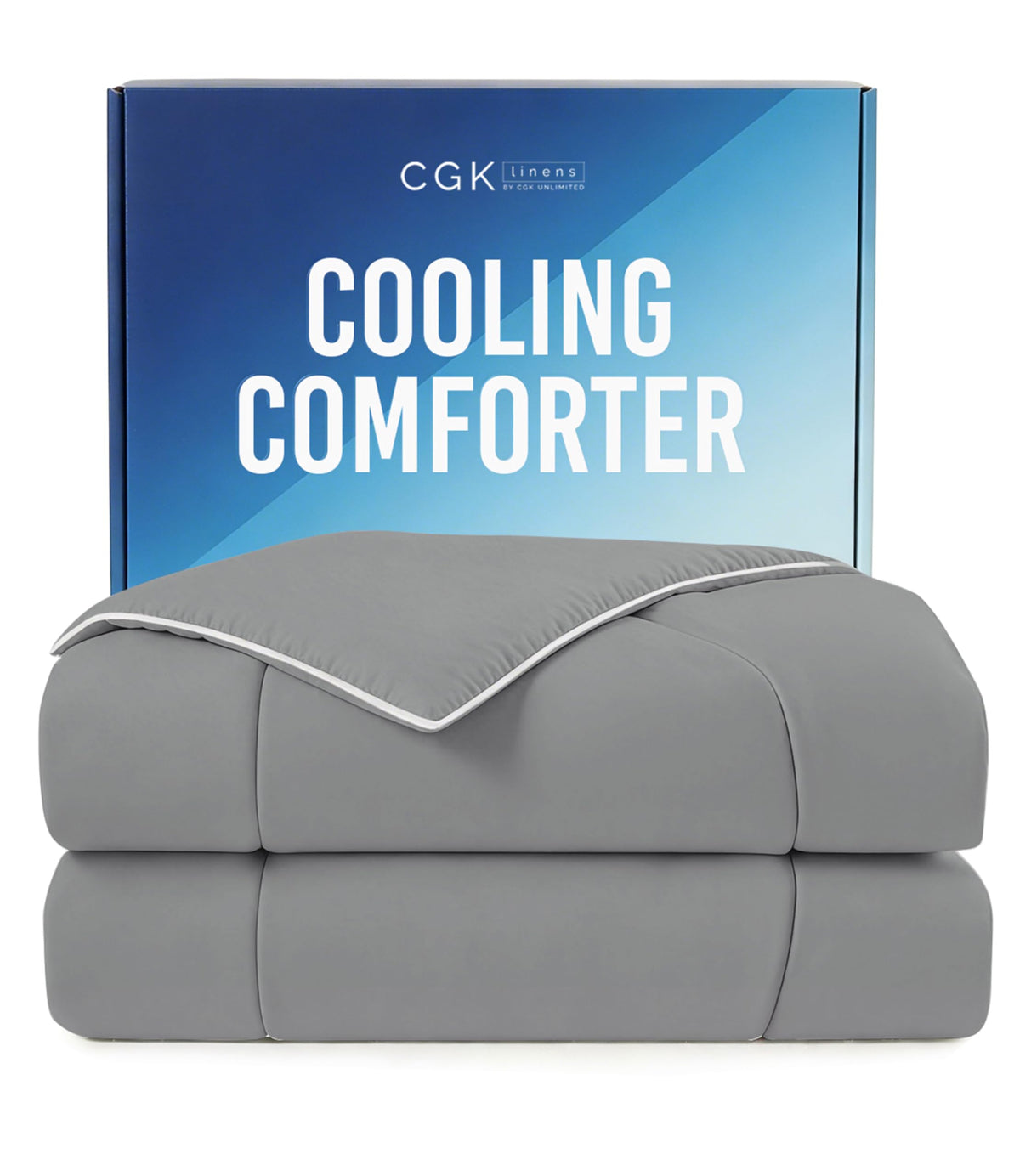 CGK Cooling Comforter Queen - Summer Blanket - 90x90 (Sky Blue)