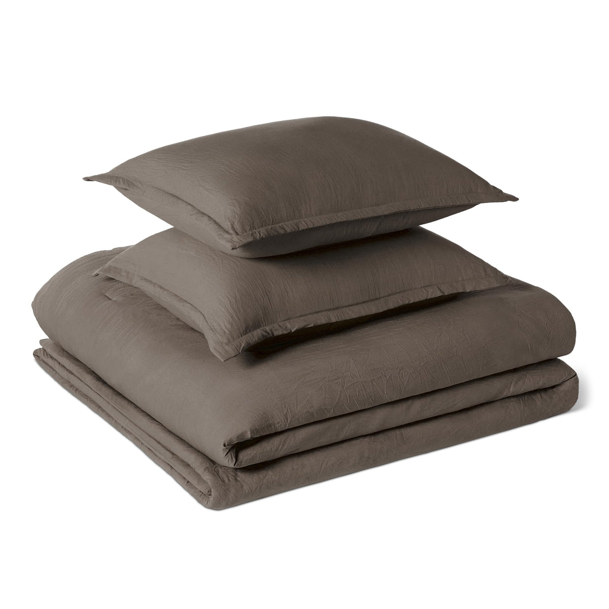 Amazon Basics Brushed Microfiber Quilt Set, Extra Soft with Natural Texture, 2-Piece, Twin/Twin XL, Beige