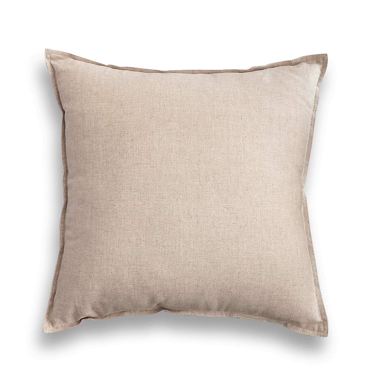 Jeanerlor Cotton Linen Square Decorative Throw Pillow Case Cushion Cover with Twin Needles Stitch on Edge,for Wedding Party Gift Car 12"x20"(30 x 50cm), Olive Green