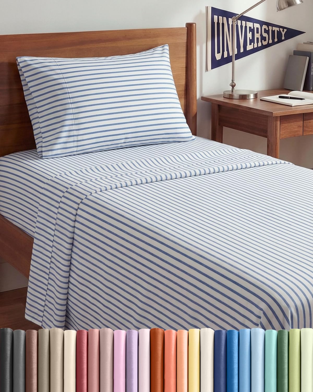 Duvet Cover Queen Size - Extra Soft 3 Piece with Zipper Closure - White
