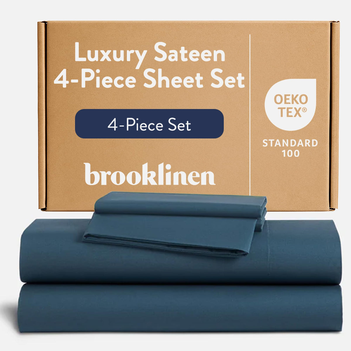 Brooklinen Sateen Duvet Cover Hotel-Quality Luxury - Full/Queen, White