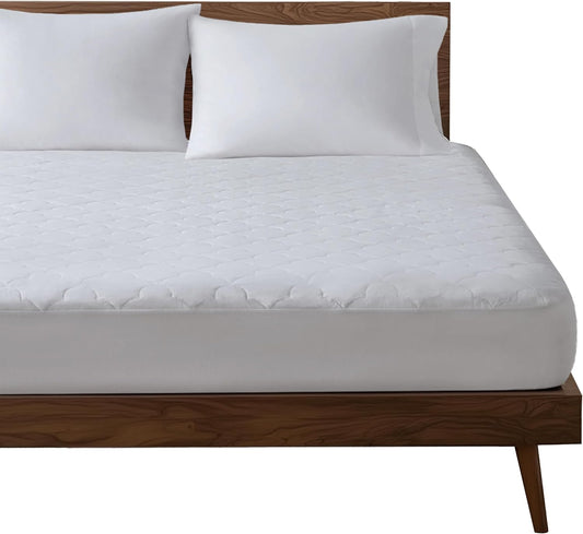 Sleep Philosophy King Size Mattress Pad, 100% Cotton Mattress Protector