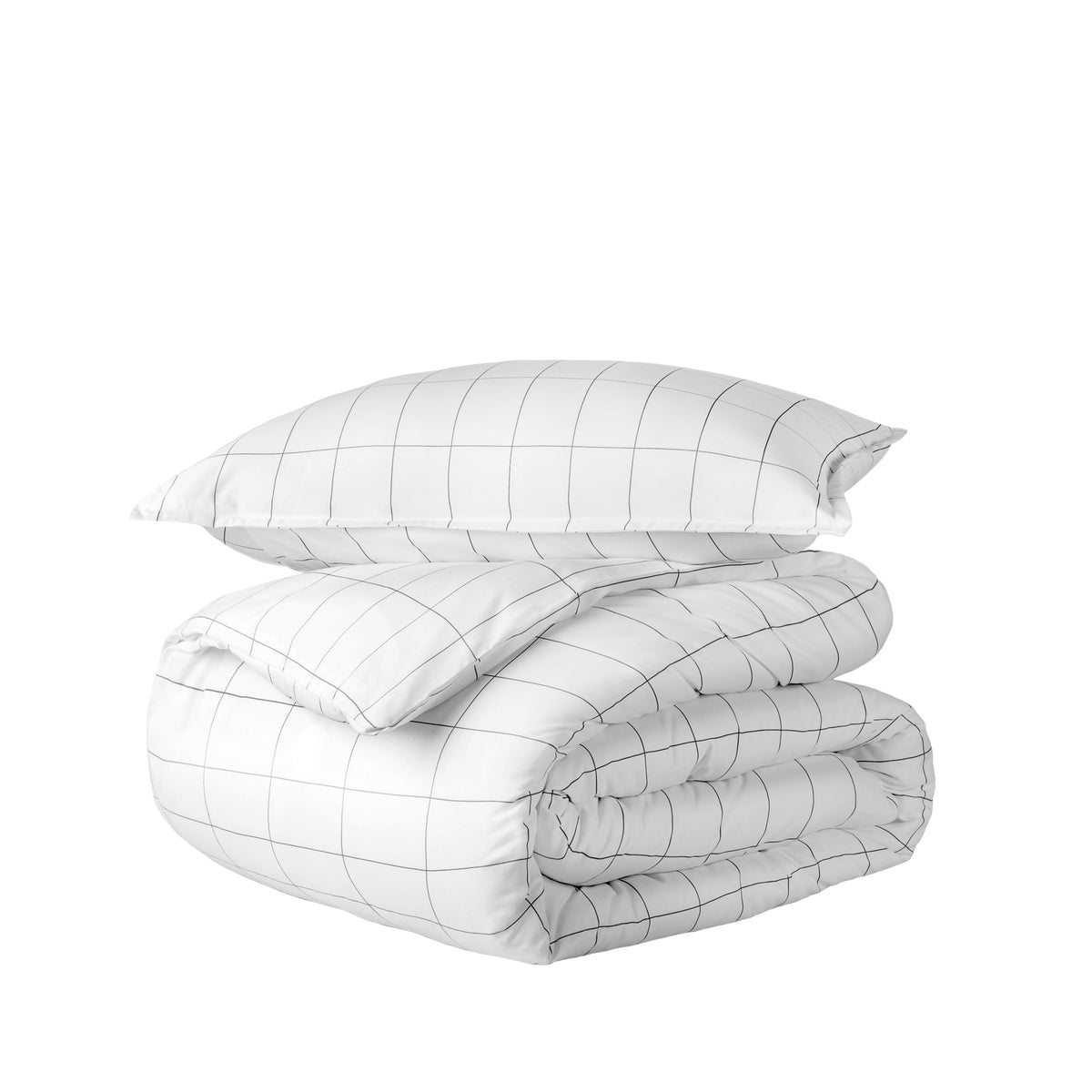 Bare Home Duvet Cover Set 1800 Ultra-Soft (Queen, Grey)