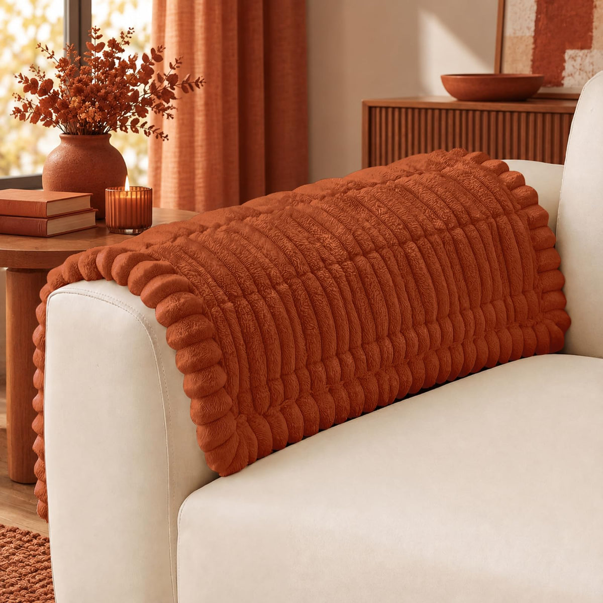 decorUhome Couch Cover for Dogs, Non Slip Fuzzy Thick Pet Sofa Protector