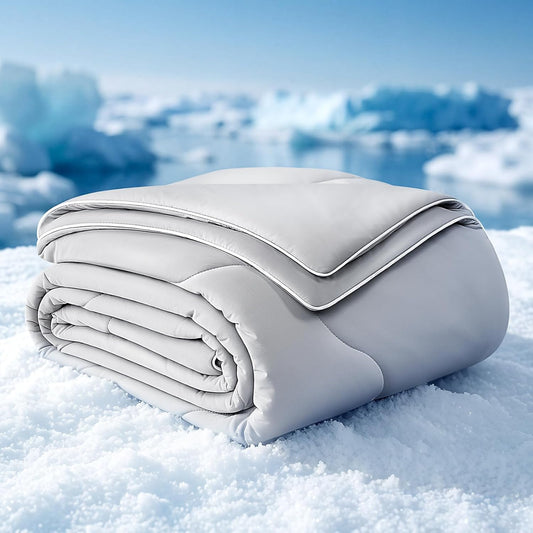 EASELAND Cooling Comforter Queen, Upgraded Double-Sided Q-MAX 0.45+