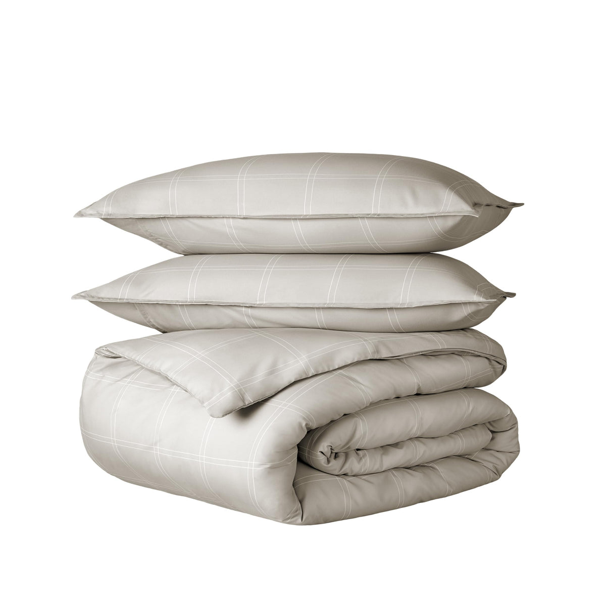 Bare Home Duvet Cover Set 1800 Ultra-Soft (Queen, Grey)