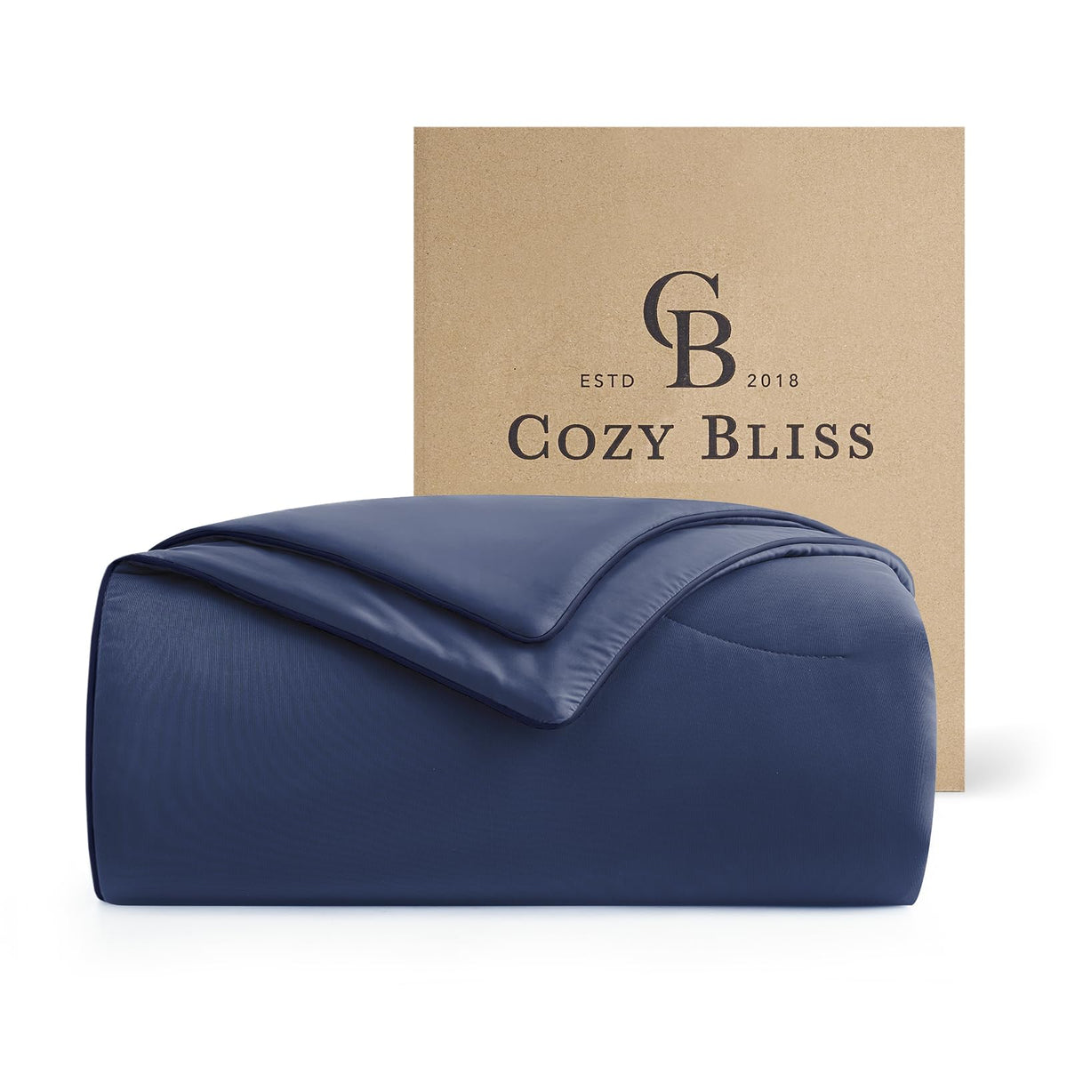 Cozy Bliss Cooling Comforter Queen Size, Reversible Lightweight Cooling Blankets for Hot Sleepers and Night Sweats, Q-Max>0.45 Soft Breathable Silky Smooth Summer Comforter, Cool Grey, 90"x90"