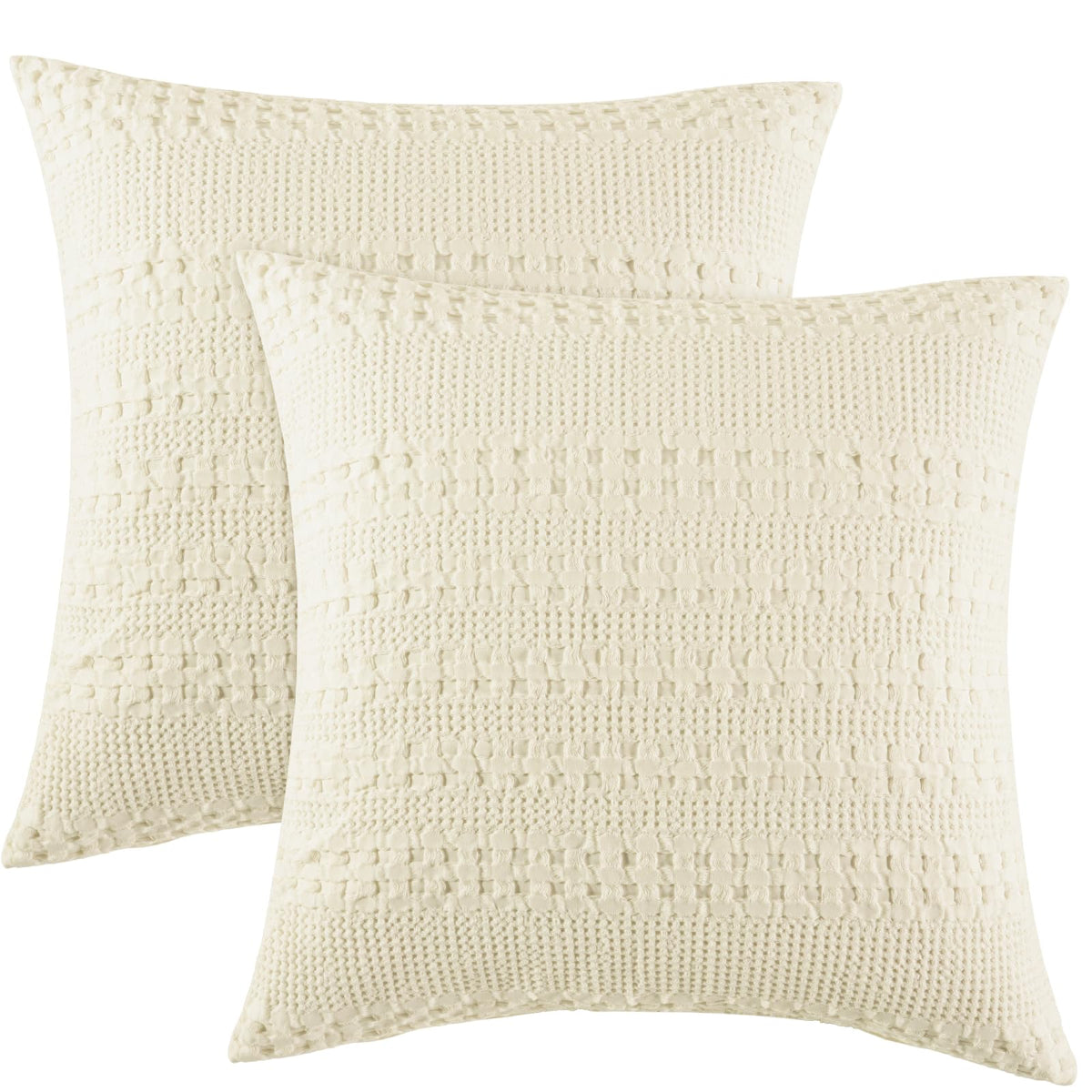 PHF Cotton Waffle Body Pillowcase 20" x 54", Oatmeal, No Insert