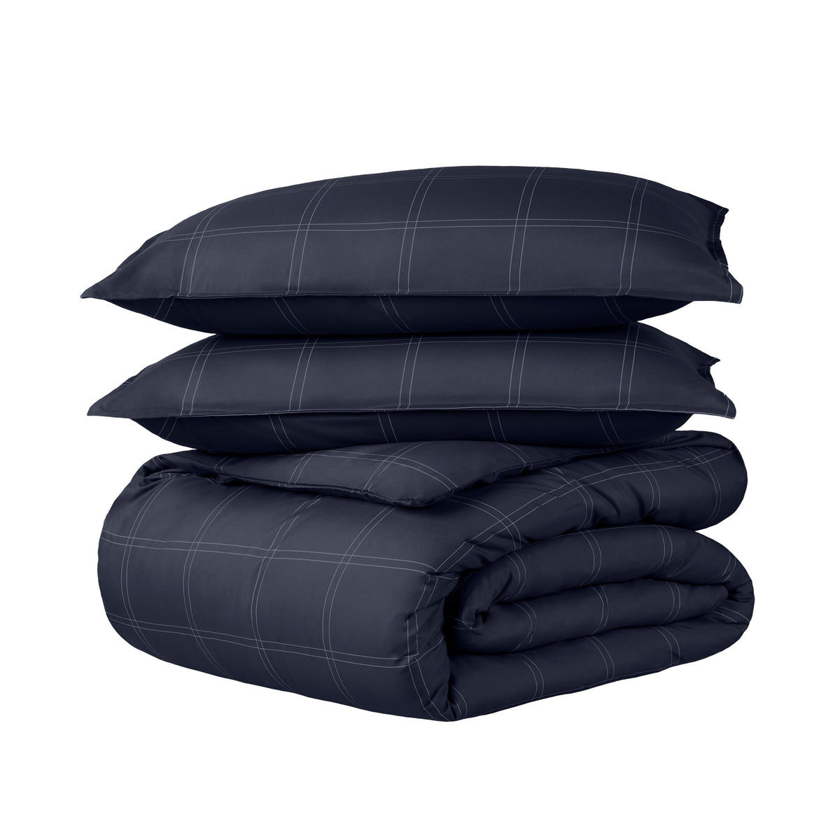 Bare Home Duvet Cover Set 1800 Ultra-Soft (Queen, Grey)