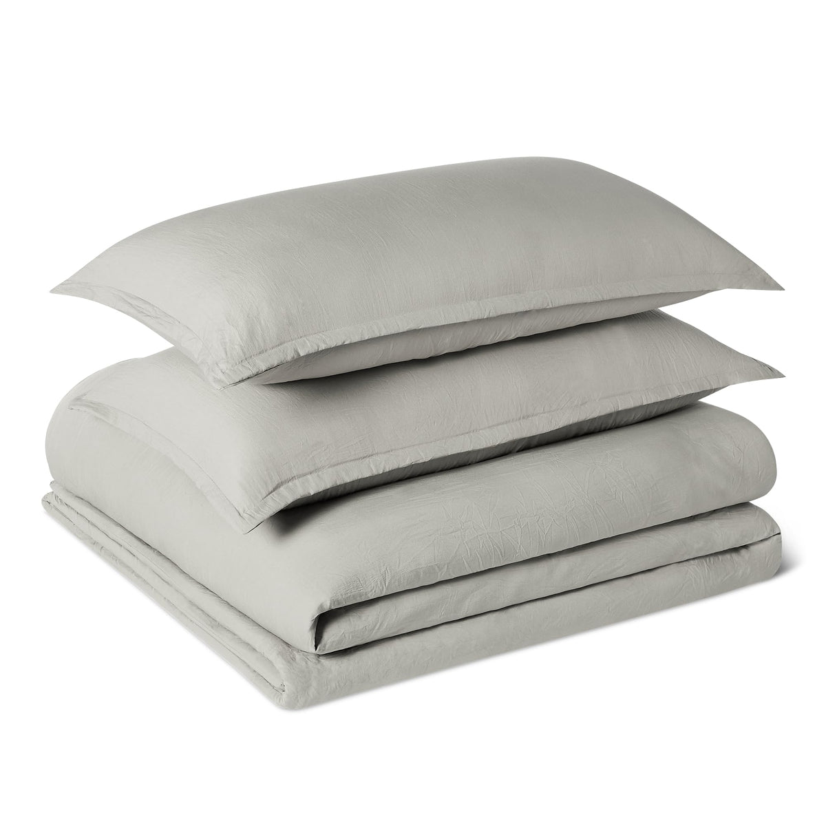 Amazon Basics Brushed Microfiber Quilt Set, Extra Soft with Natural Texture, 2-Piece, Twin/Twin XL, Beige