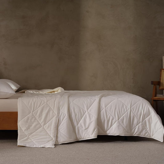EP Mode Pure Wool Comforter, Lightweight for Summer, Twin