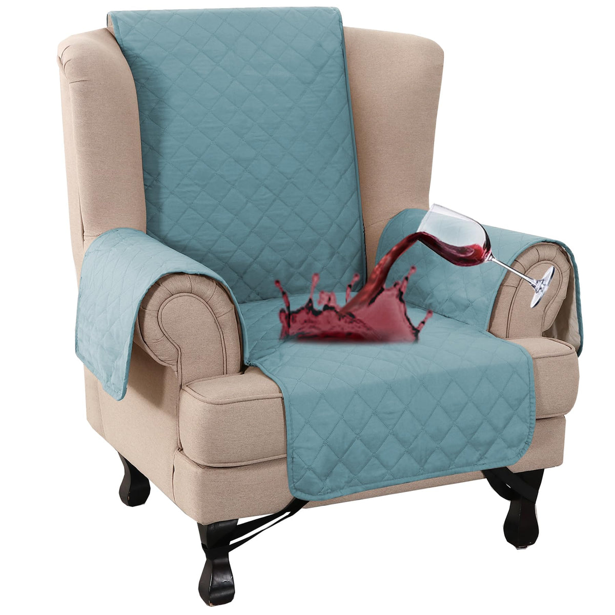 Turquoize 100% Waterproof Sofa Covers Couch Cover for Dogs, Sofa 70"