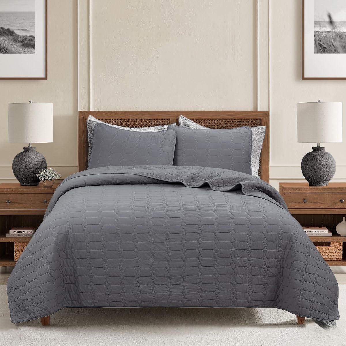 Cozy Line Home Fashions 100% Cotton Victorian Medallion Solid White Matelasse Embossed Bedding Quilt Set, Reversible Lightweight Bedspread, Coverlet for All Season (Blantyre - White, Twin - 2 Piece)