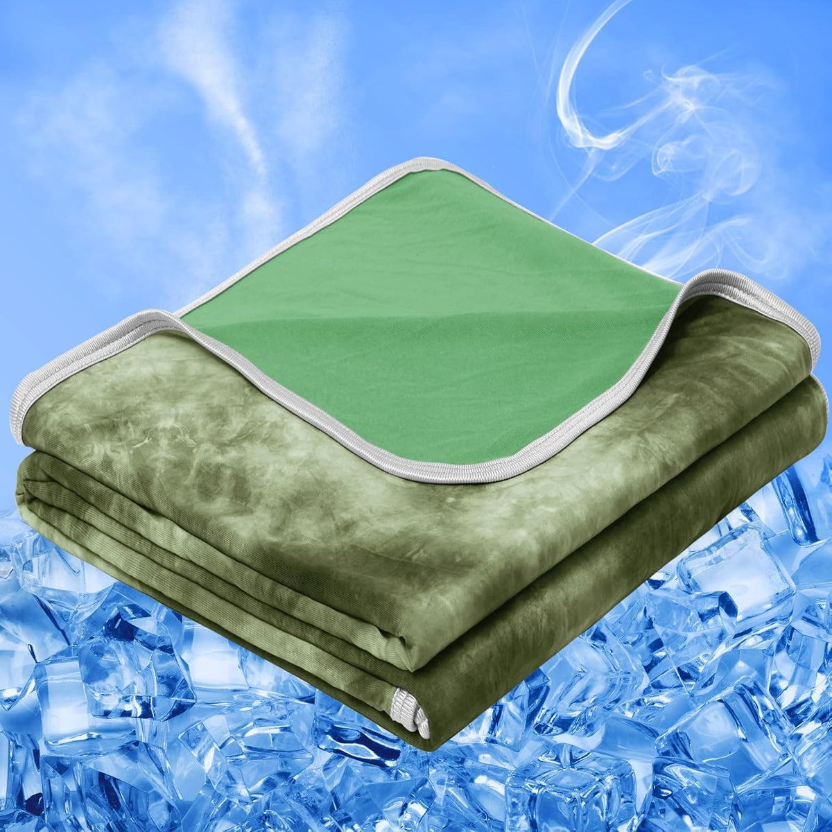 inhand Cooling Blanket King Size for Hot Sleepers (90"x108", Gray)