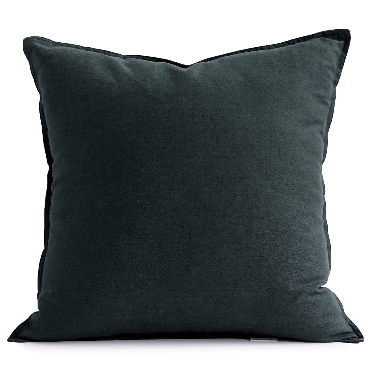 Jeanerlor Cotton Linen Square Decorative Throw Pillow Case Cushion Cover with Twin Needles Stitch on Edge,for Wedding Party Gift Car 12"x20"(30 x 50cm), Olive Green