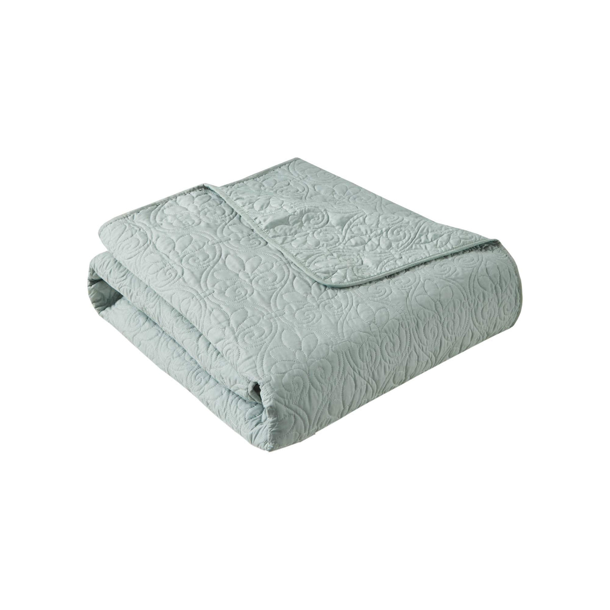 Madison Park Luxe Damask Stitching Throw Blanket, 60"x72"
