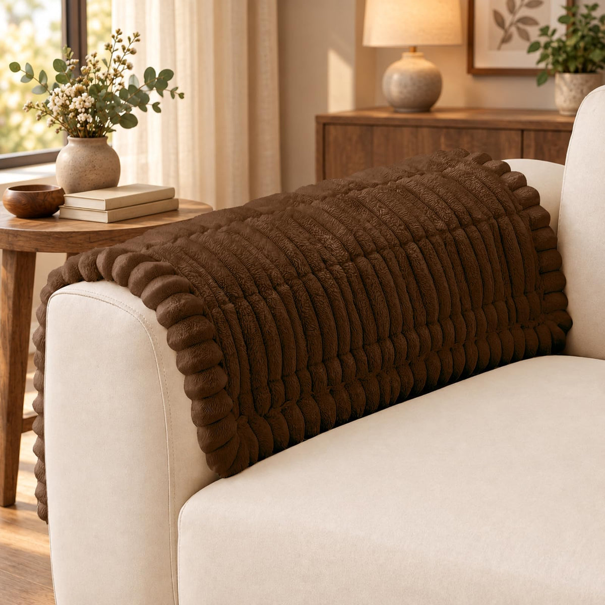 decorUhome Couch Cover for Dogs, Non Slip Fuzzy Thick Pet Sofa Protector