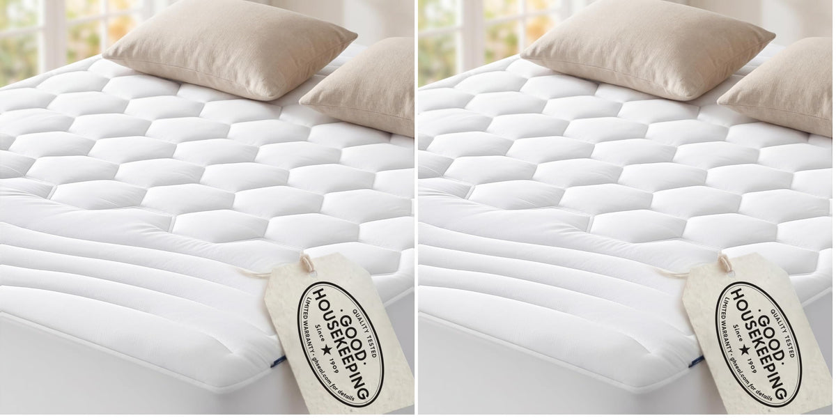 Bedsure King Mattress Pad, Mattress Topper with 8-21 Inches Deep Pocket