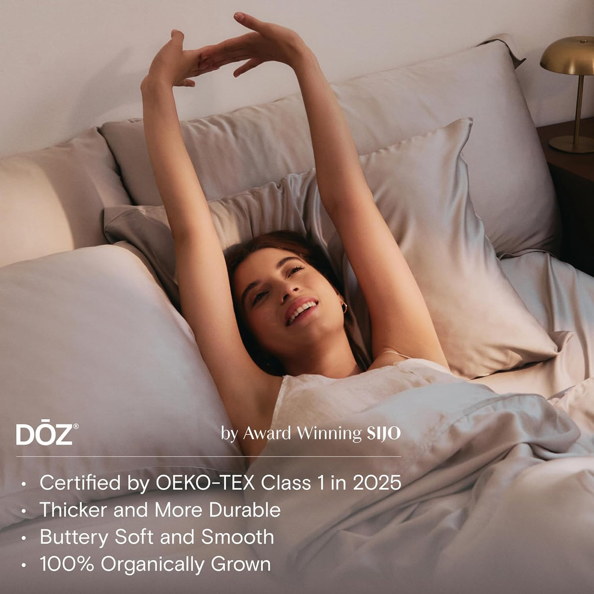 DOZ Duvet Cover Set, 100% Viscose derived from Bamboo, Organically Grown, Buttery Soft, Cooling Duvet Covers, High GSM, 1 Duvet Cover and 2 Pillowcases, 106"x90" (Teal, King/Cal King)