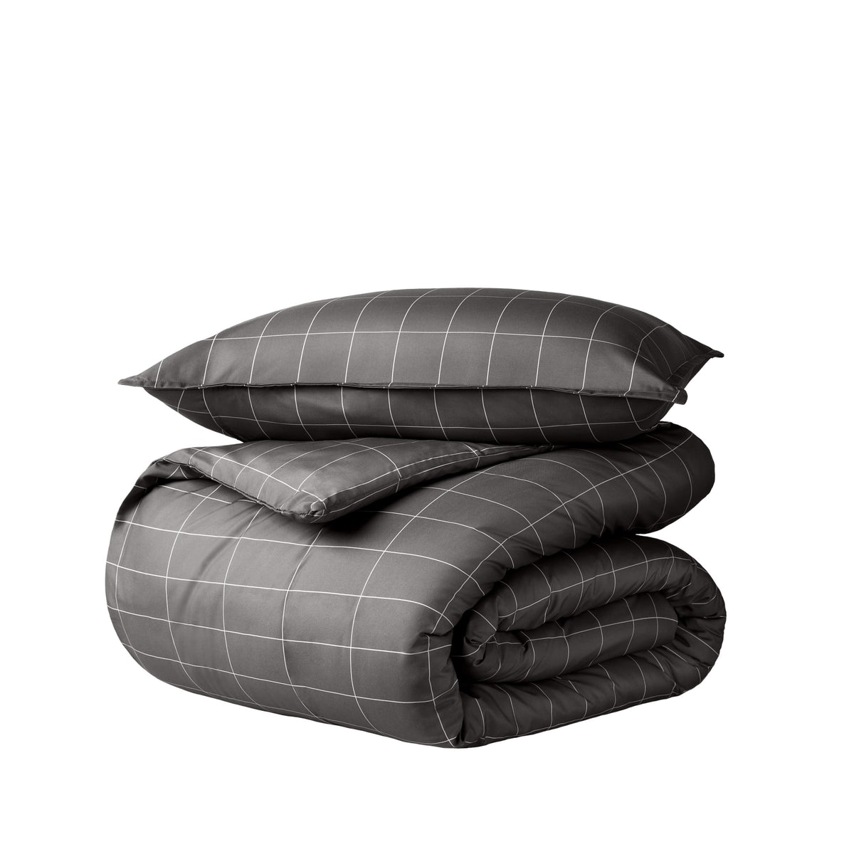 Bare Home Duvet Cover Set 1800 Ultra-Soft (Queen, Grey)