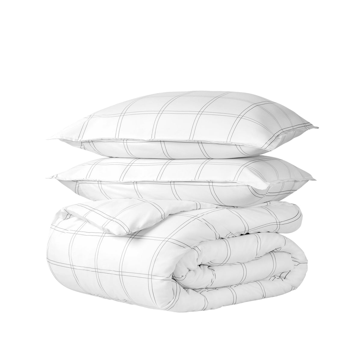 Bare Home Duvet Cover Set 1800 Ultra-Soft (Queen, Grey)