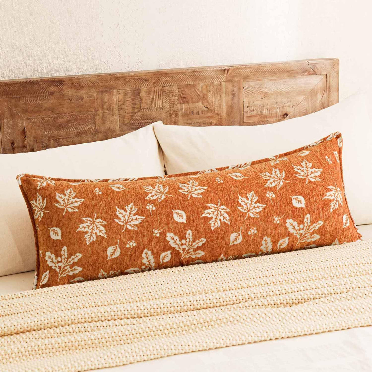 Foindtower Decorative Fall Chenille Throw Pillow Covers 18×18 Dark Brown