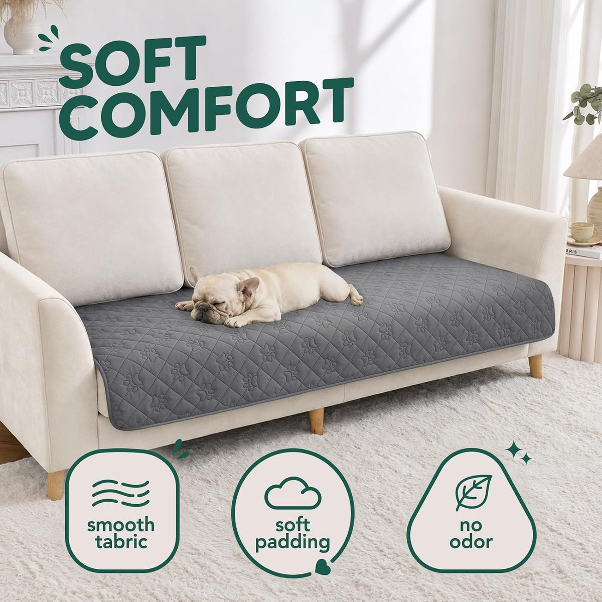 PAWFINITY Waterproof Dog Blanket for Couch, Sofa Covers for Pets Washable