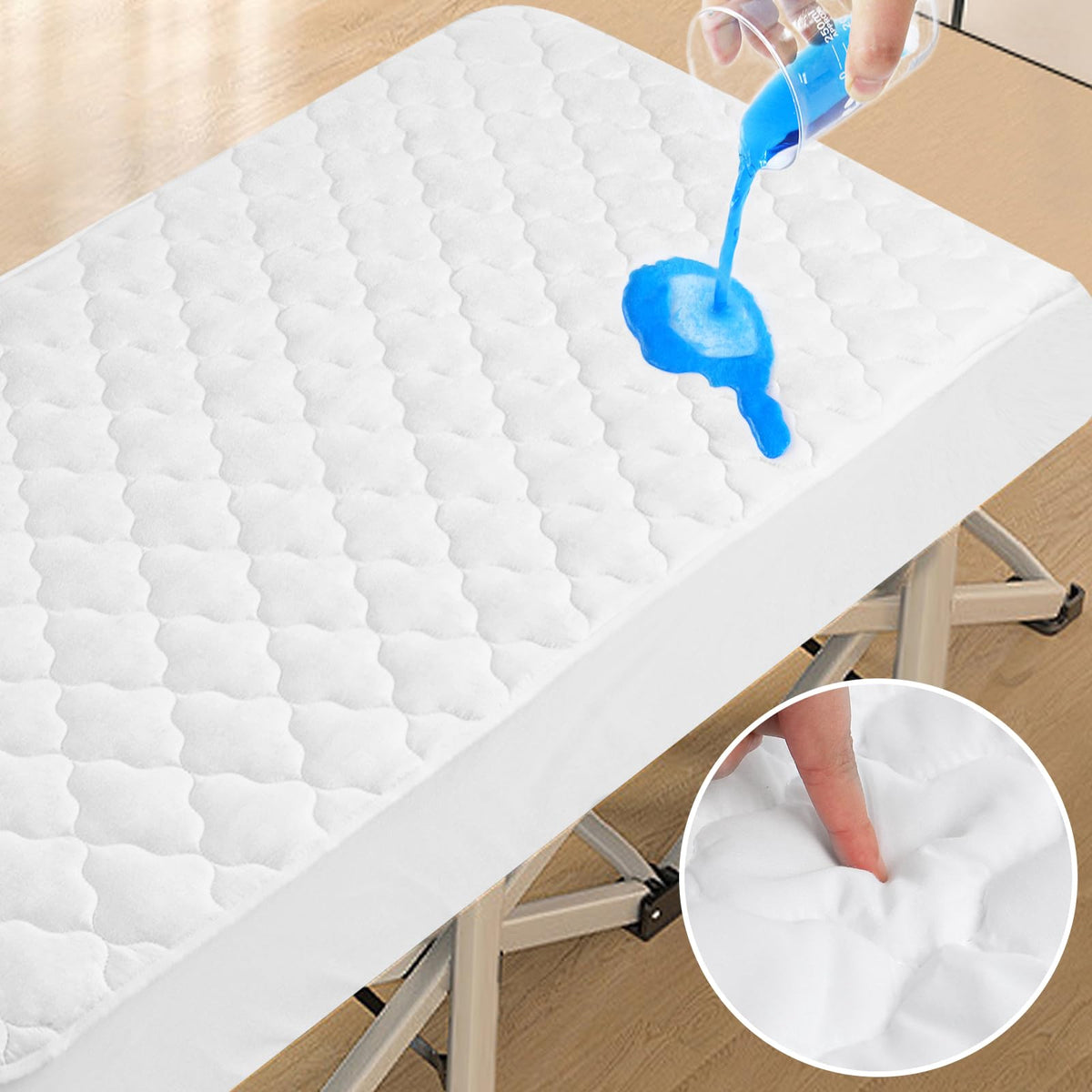 Mattress Protector Pad Cover Waterproof Twin Size Quilted for Single Bed