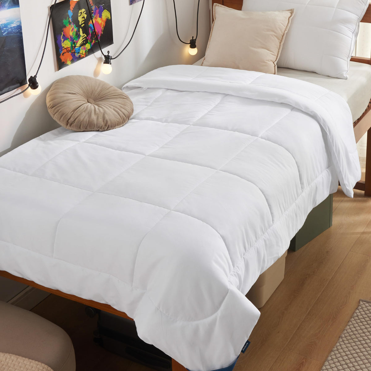 Bedsure King Comforter Duvet Insert - Bed Comforter Quilted, White