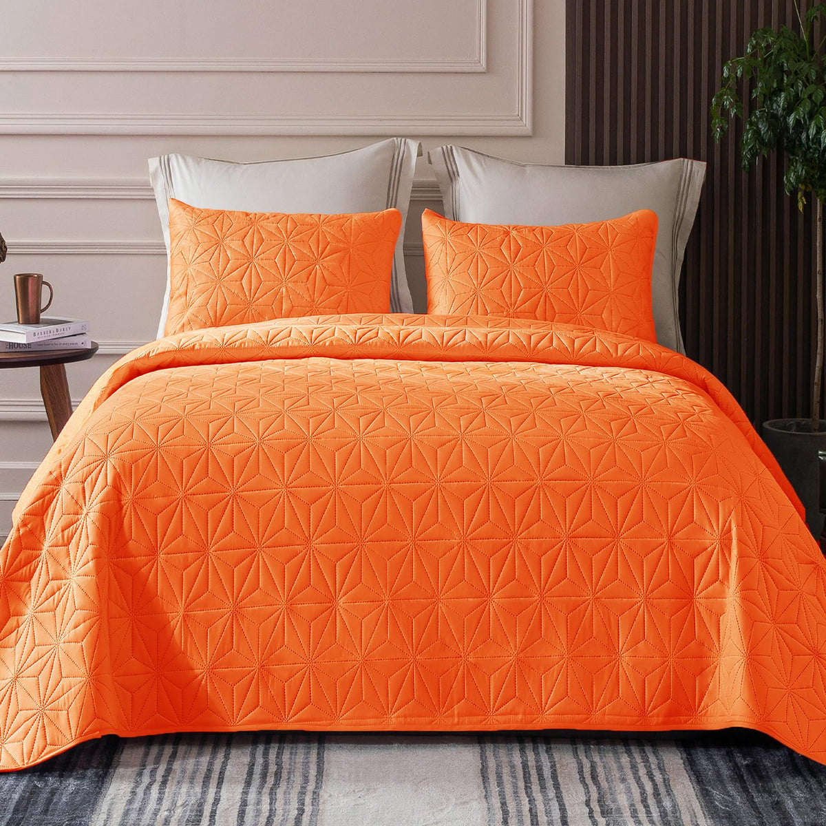 Whale Flotilla Soft King Quilt Bedding Set Lightweight Bedspread