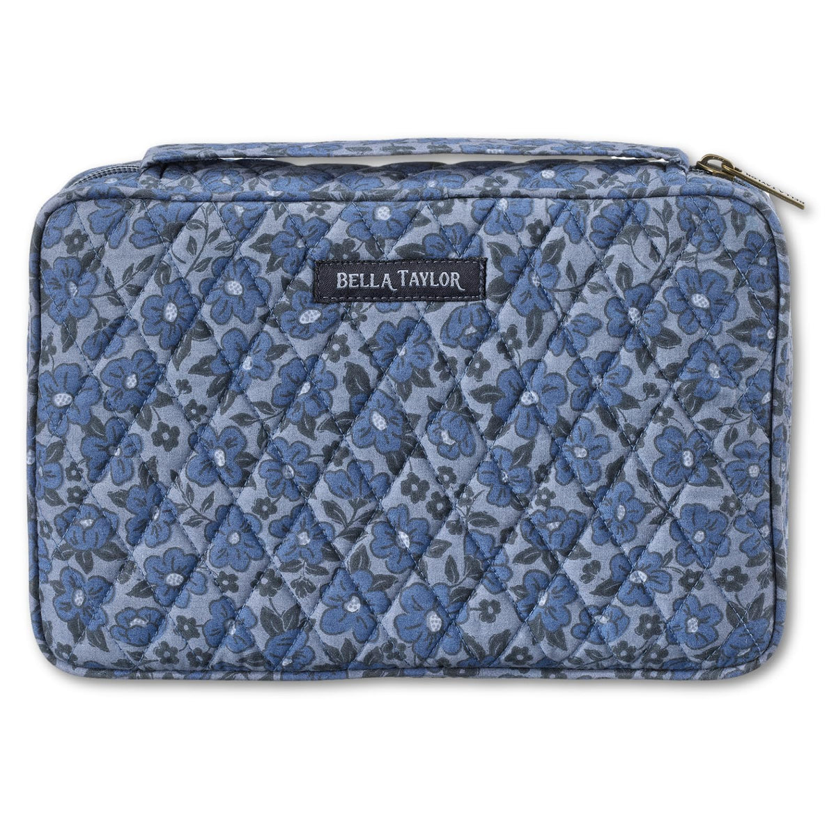 Bella Taylor Bible Cover, Quilted Bible Case, Khaki Patchwork