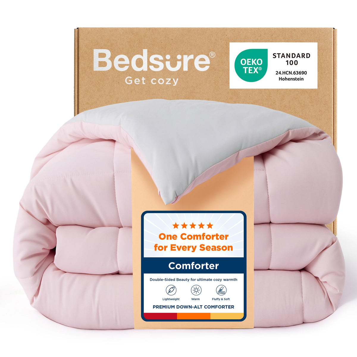 Bedsure King Comforter Duvet Insert - Bed Comforter Quilted, White