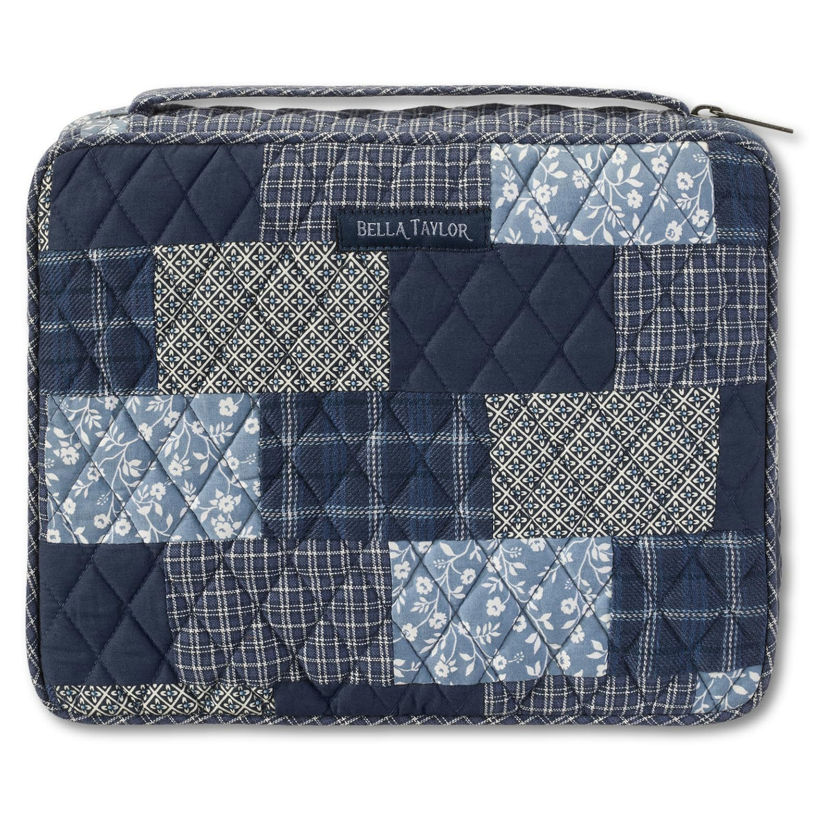 Bella Taylor Bible Cover, Quilted Bible Case, Khaki Patchwork