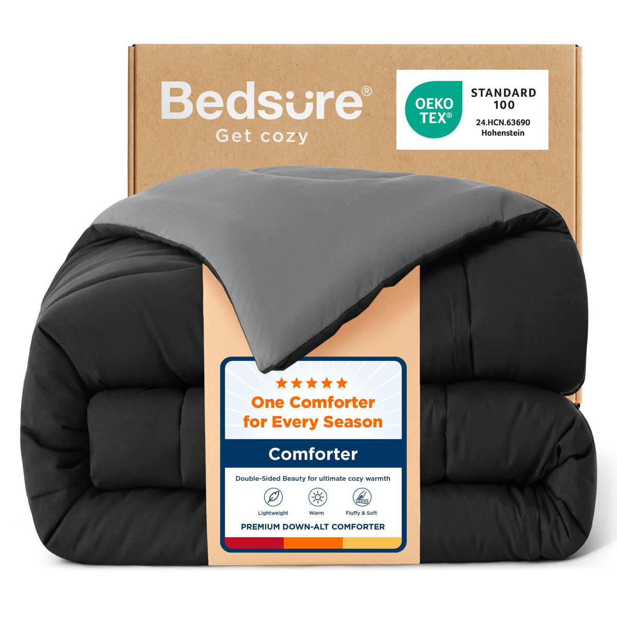 Bedsure King Comforter Duvet Insert - Bed Comforter Quilted, White
