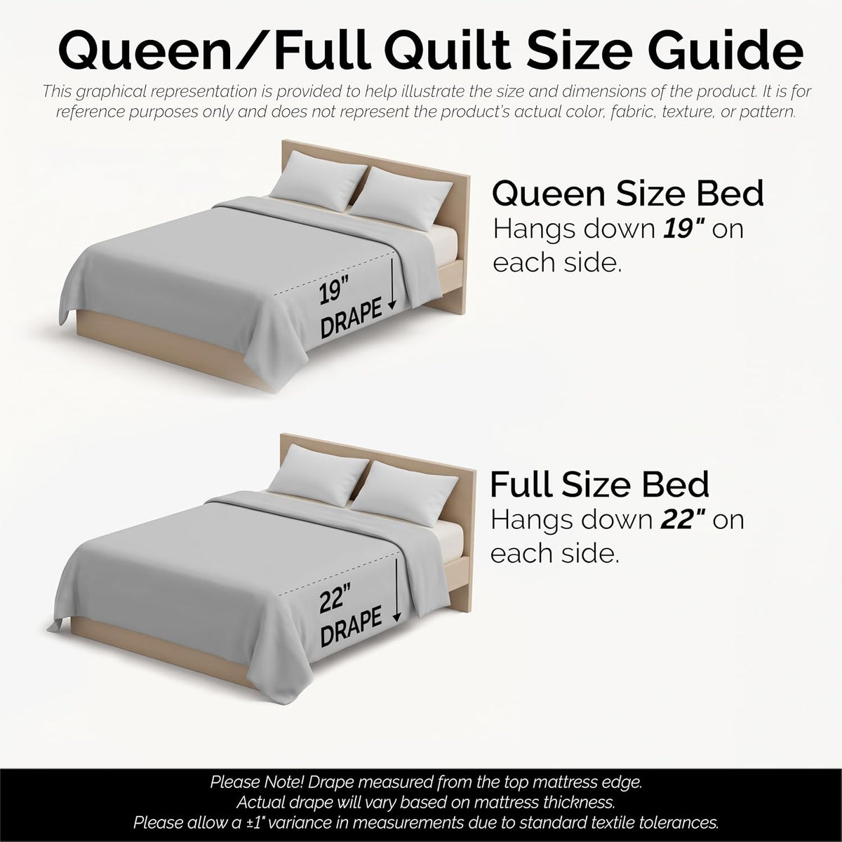 Queen Quilt Bedding Set with 2 Matching Quilted Pillow Shams, Natural Beige