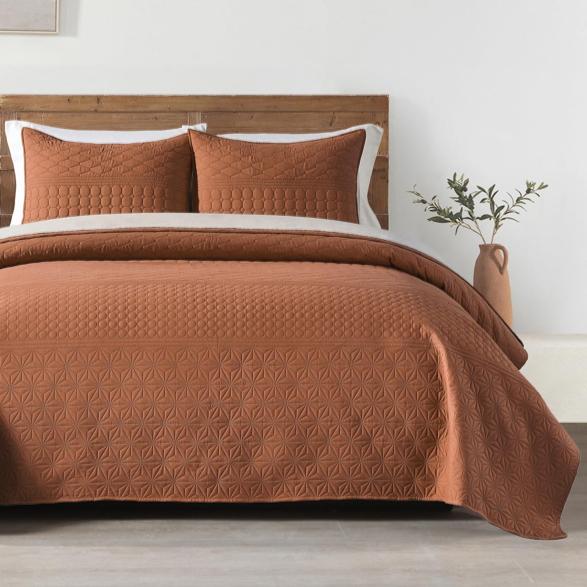 HORIMOTE HOME Quilt Twin Size Dusty Blue, Lightweight Quilt for Summer Ultra-Soft Microfiber Modern Style Quilted Clouds Pattern Bedspread Quit Set 2 Pieces (1 Quilt and 1 Pillow Sham)