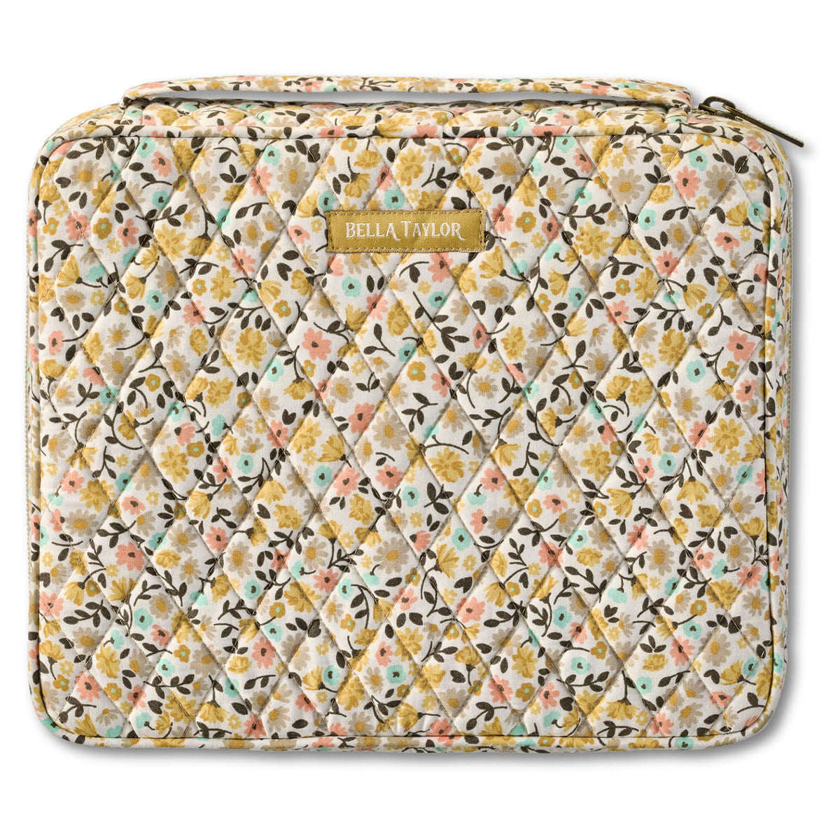 Bella Taylor Bible Cover, Quilted Bible Case, Khaki Patchwork