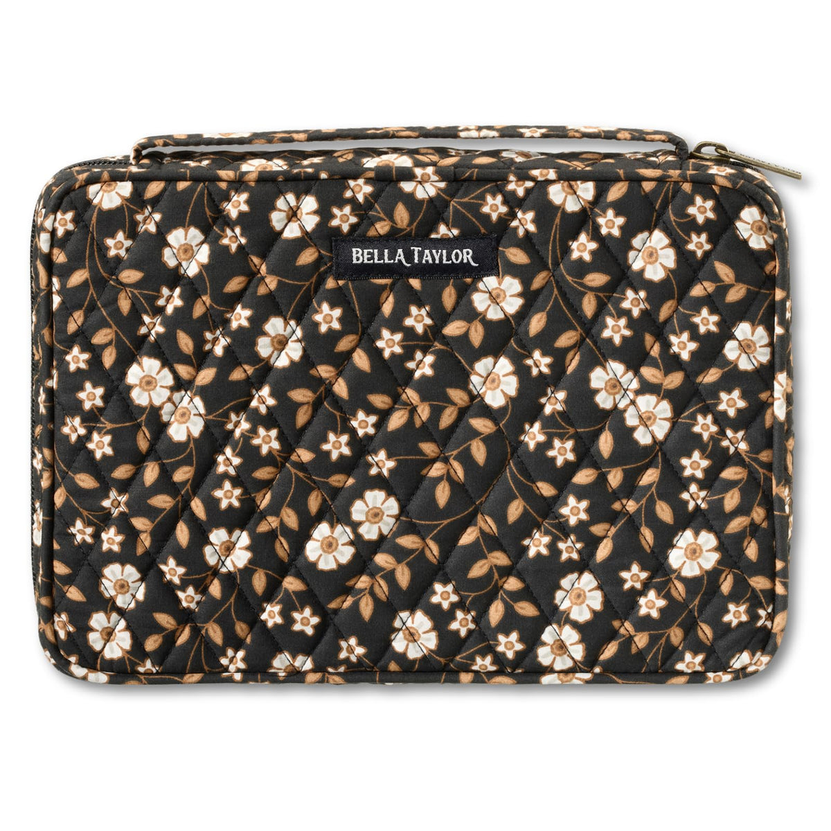 Bella Taylor Bible Cover, Quilted Bible Case, Khaki Patchwork