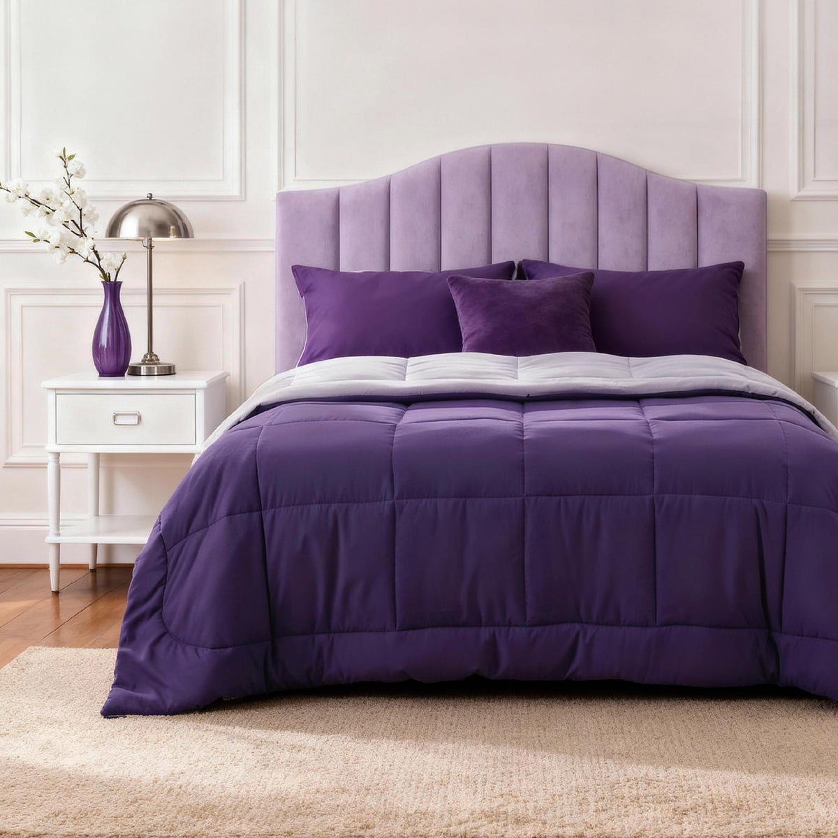 Bedsure King Comforter Duvet Insert - Bed Comforter Quilted, White