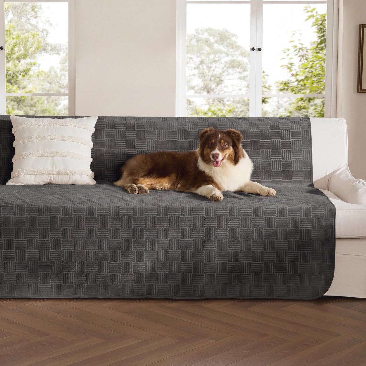 Bedsure Waterproof Bed Cover for Bed and Dogs Quick Drying, 82x102IN